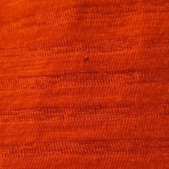 Who What Wear Red Longer Short Sleeve Top with Puffed Shoulders Size L - Picture 9 of 15